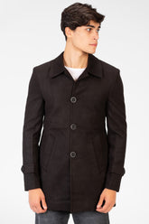 Men's Gogh Coat With Buttons And Front Pockets