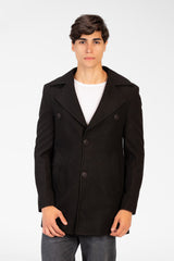 Men's Long Gogh Coat With Long Sleeves And Pockets