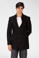 Men's Gogh Coat With Front Buttons And A Modern Cut