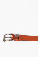 Men's Plain Leather Casual Belt With Basic Details