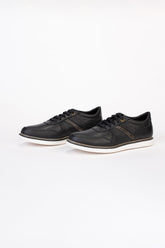Mens Leather Shoes With Suede Part Suitable For Everyday Wear