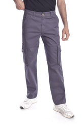 Men's Regular Fit Cargo Gabardines Pants With Unique Details