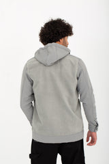 Men's Hooded Full Zipper Basic With Front & Side Pockets Padded Sweatshirt