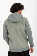 Men's Hooded Full Zipper Basic With Front & Side Pockets Padded Sweatshirt