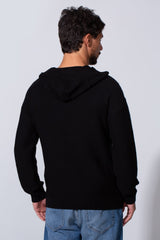 Men's Slim Fit Cotton Transparent Hood Pullover With Long Sleeves