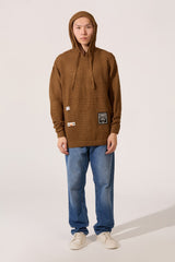 Men's Slim Fit Transparent Hood Pullover With Long Sleeves And Breathable Fabric