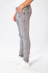 Men's Cutting Jeans Pants With A Skinny Fit