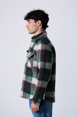Men's Slim Fit Wool Winter Shirt With Long Sleeves And Front Pockets