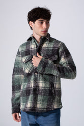 Men's Winter Slim Fit Woolen Shirt With Full Front Buttons And Long Sleeves