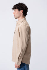 Men's Long Sleeved Winter Regular Fit Velvet Shirt