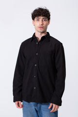 Men's Long Sleeved Winter Regular Fit Velvet Shirt