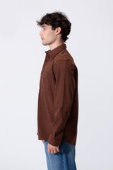 Men's Long Sleeved Winter Regular Fit Velvet Shirt