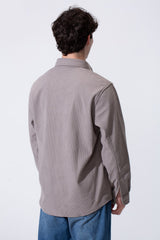 Men's Long Sleeved Winter Regular Fit Velvet Shirt