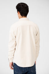 Men's Velvet Long Sleeves Shirt With Front Pockets