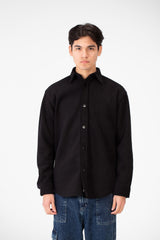Men's Basic Winter Shirt In Practical and Comfortable Velvet Material