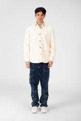 Men's Basic Winter Shirt In Practical and Comfortable Velvet Material
