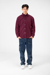 Men's Basic Winter Shirt In Practical and Comfortable Velvet Material