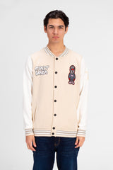 Men's Long Sleeve Printed Baseball Sweatshirt