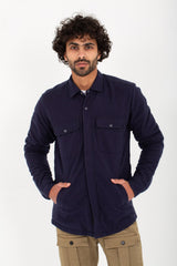 Men's Regular Fit Padded Soft Wool Front Pockets Shirt