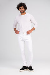 Men's Slim Fit Basic Details Jeans Pants With Five Pockets