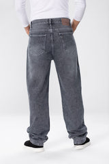 Men's Wide Leg Jeans Pants In Basic Colors