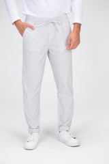 Men's Basic Plain Linen Pants With A Distinctive Summer Cut