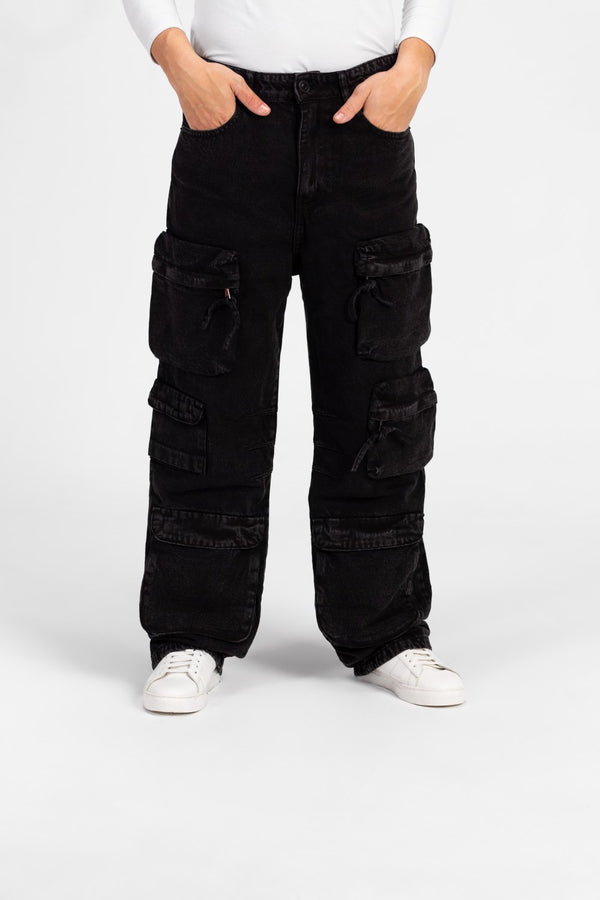 Men's Cargo Jeans Pants With Modern Pockets In Comfortable Material
