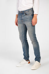 Men's Used Slim Fit Tomato Jeans Pants With Essential Details And Five Pockets