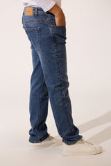 Men's Tomato Used Regular Fit Everyday Jeans Pants With Pockets