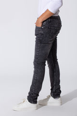Men's Slim Fit Jeans Pants With A Tomato Badge On The Back