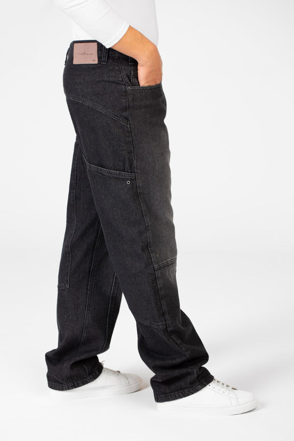 Men's Cargo Jeans Pants With A Modern Cut And Basic Details