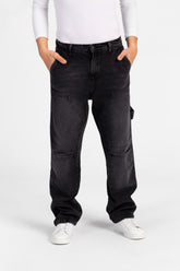 Men's Front And Back Pockets Cargo Jeans Pants In Modern Cut