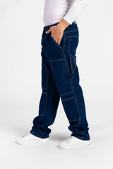 Men's Front And Back Pockets Cargo Jeans Pants In Modern Cut
