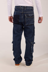 Men's cargo jeans Pants With Pockets And A Modern Design