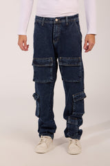Men's cargo jeans Pants With Pockets And A Modern Design