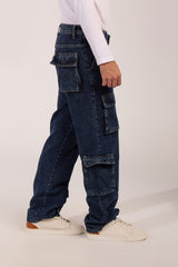 Men's cargo jeans Pants With Pockets And A Modern Design