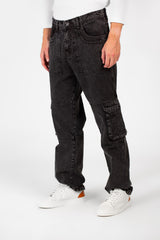 Men's Cargo Jeans Pants With A Modern Fit And Pockets