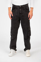Men's Cargo Jeans Pants With A Modern Fit And Pockets