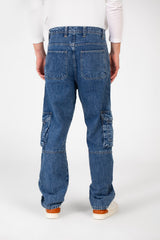 Men's Cargo Jeans Pants With A Modern Fit And Pockets
