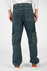 Men's Cargo Jeans Pants With A Modern Fit And Pockets