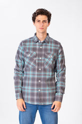 Men's Checked Shirt With Buttons And Pockets