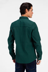 Men's Fur Padded Long Sleeve Shirt Comfortable Material