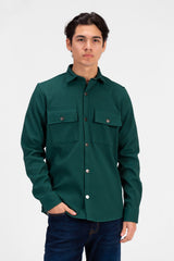 Men's Fur Padded Long Sleeve Shirt Comfortable Material