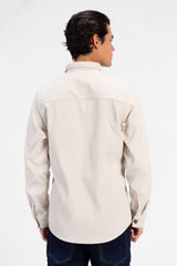 Men's Fur Padded Long Sleeve Shirt Comfortable Material
