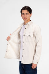 Men's Fur Padded Long Sleeve Shirt Comfortable Material