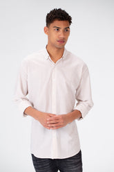 Men's Long Sleeve Slim Fit Striped Shirt