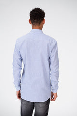 Men's Long Sleeve Slim Fit Striped Shirt