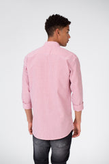 Men's Long Sleeve Slim Fit Striped Shirt
