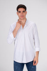Men's Cotton Regular Fit Striped Details Long Sleeves Shirt Perfect For Any Casual Occasion