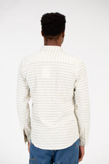 Men's Slim Fit Striped Long Sleeve Shirt